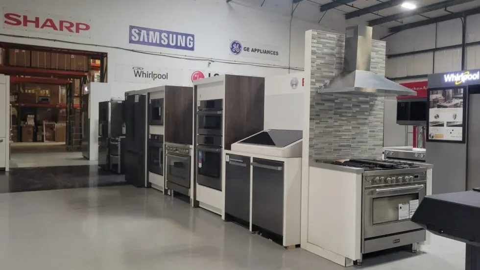 Small business appliance showroom